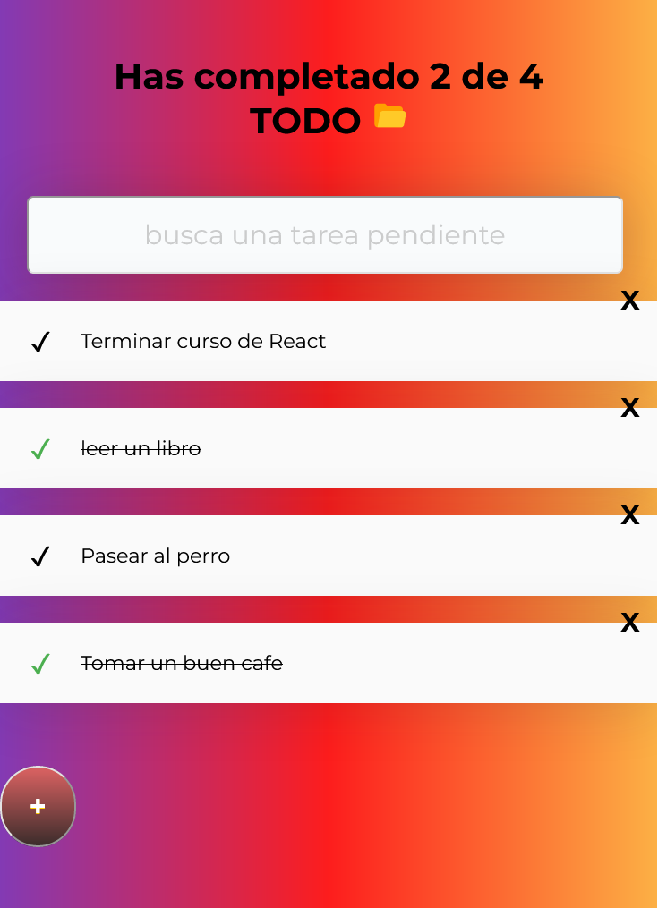 Pagina de React